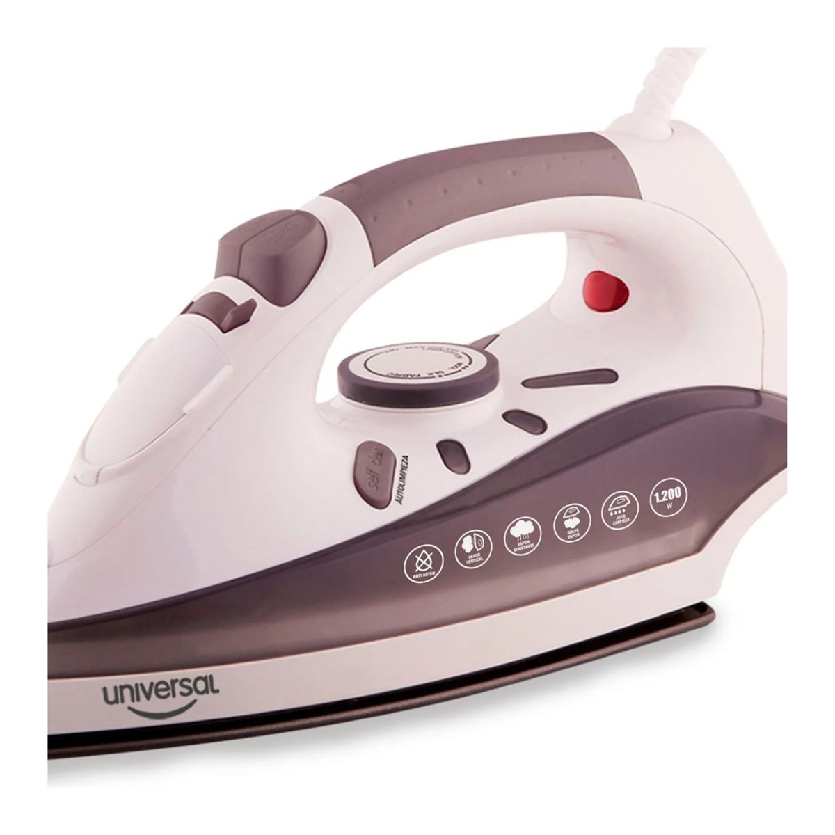 UNIVERSAL - Plancha de Ropa a Vapor 1200w Gris Universal L95600