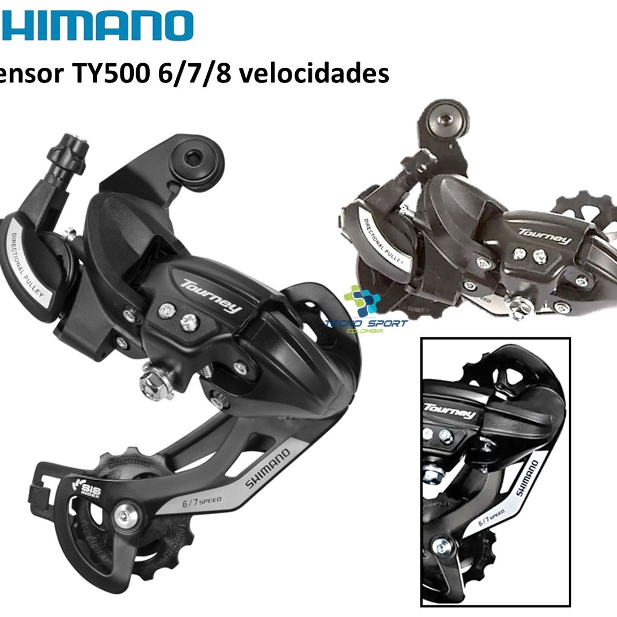 SHIMANO - Tensor Ty500 + Pacha 14-28 + Cadena Hg40 7V Shimano Tourney