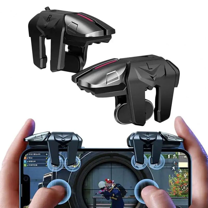 GENERICO - Gatillos Celular 6 Dedales Gamer Fundas Dedos Alta Calidad