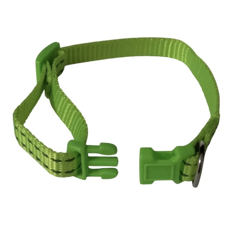 GENERICO - Collar Para Perro De Nylon Bandas Reflejantes Verde