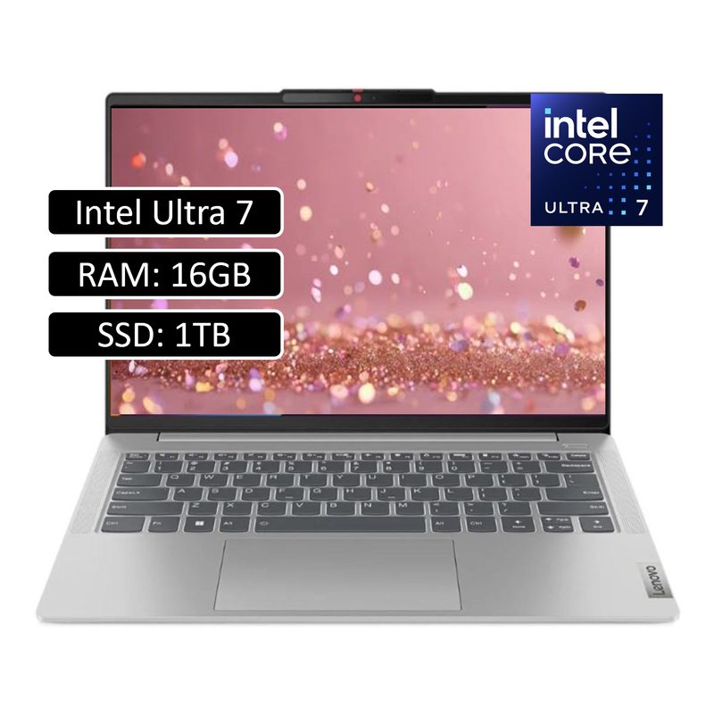 LENOVO - PORTATIL LENOVO INTEL ULTRA 7 155H RAM 16GB SSD 1TB WIN11 HOME 14P