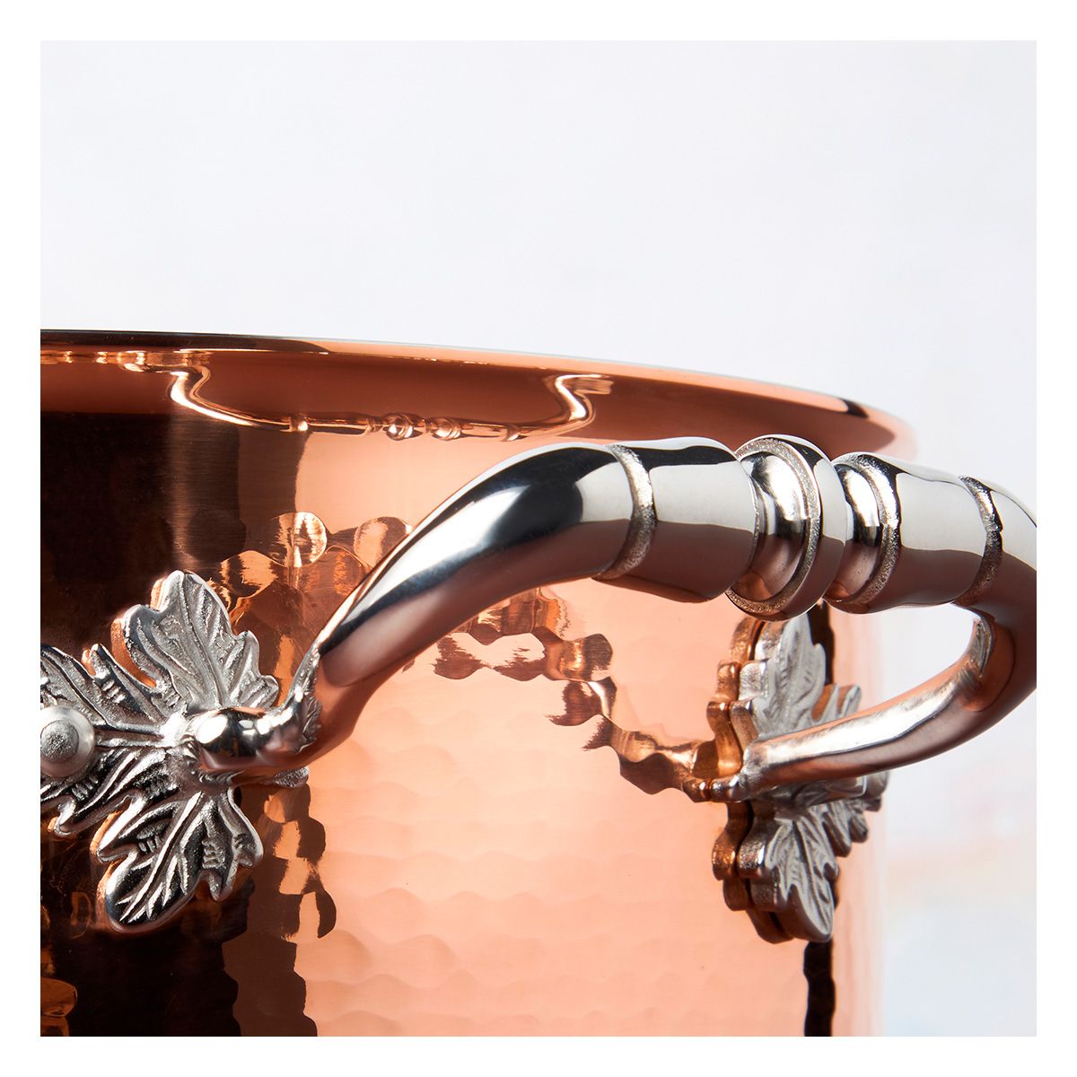 RUFFONI - Olla con tapa 28L 18CM Cobre interior Acero Inox Ruffoni Opus Cupra