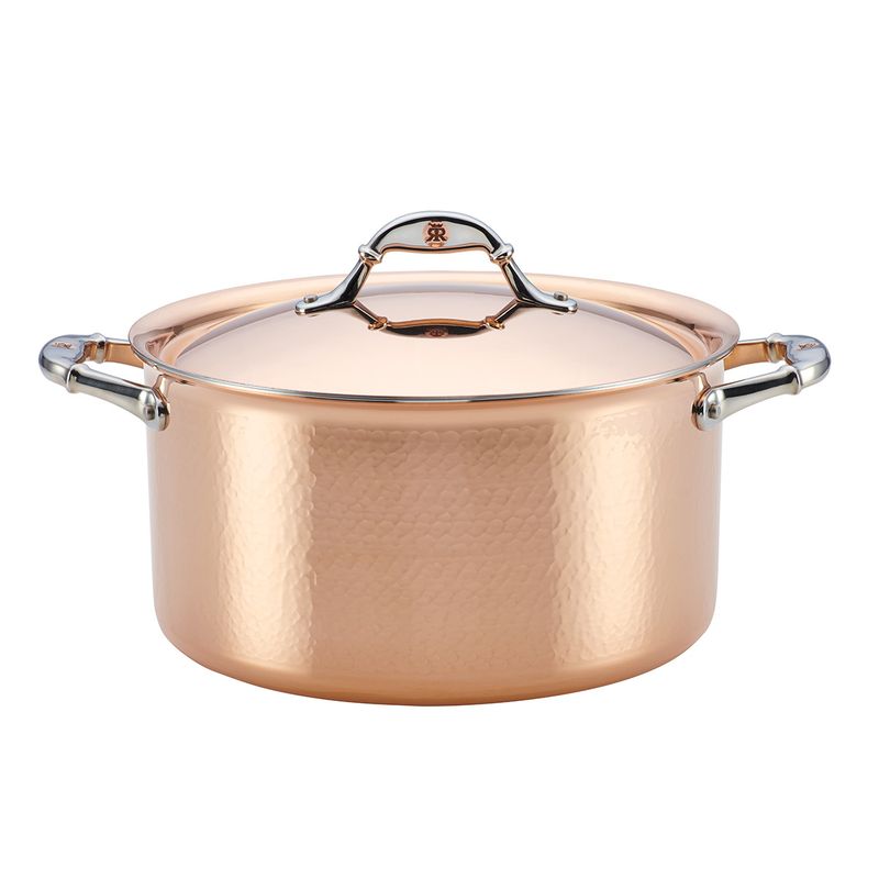 RUFFONI - Olla con tapa 75L 25CM Cobre Acero Inox Ruffoni Symphonia Cupra