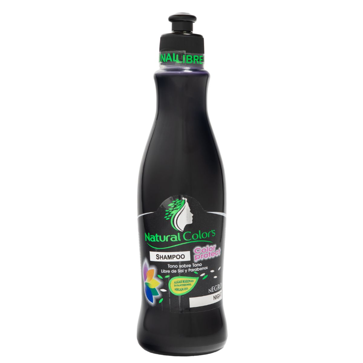 GENERICO - Shampoo Natural Colors Negro Noche 300mL