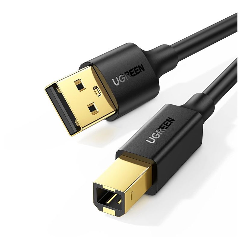 UGREEN - Cable Impresora USB 2.0 a USB-B 480 Mbps Escáner Piano 2m