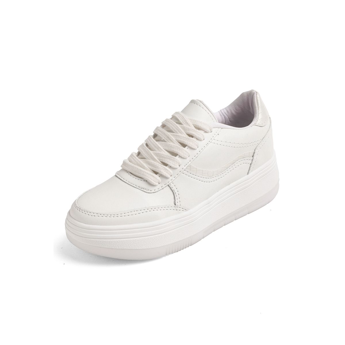 SEVENTEEN - TENIS BLANCOS CON APLIQUES BEIGES SEVENTEEN KYLIE