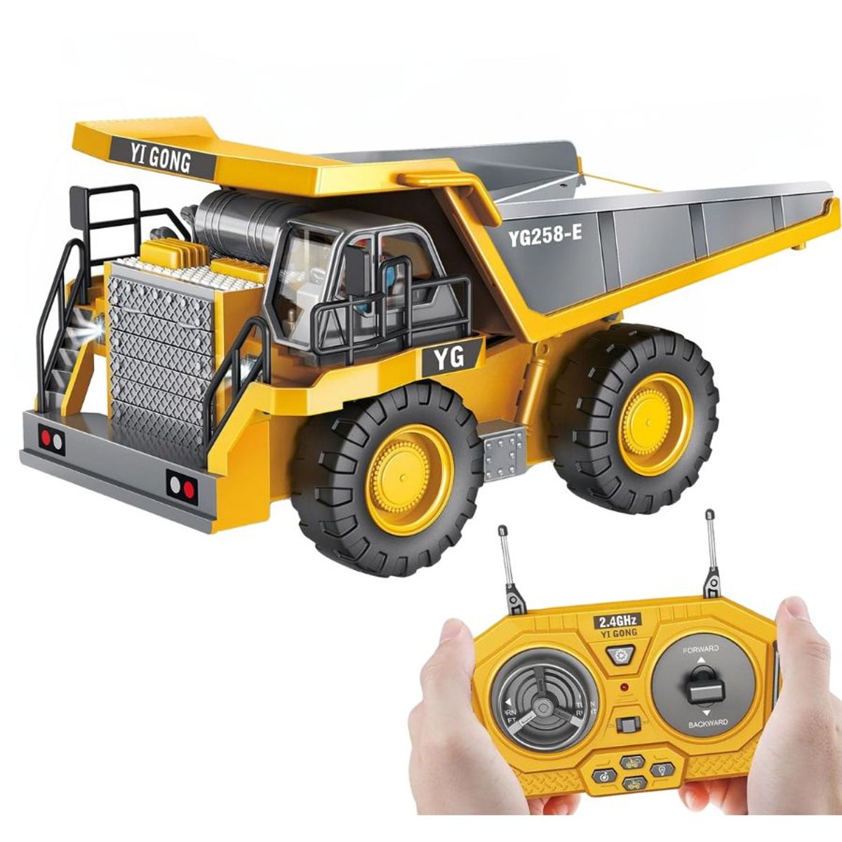 YINGFA - Volqueta a control remoto realista metal