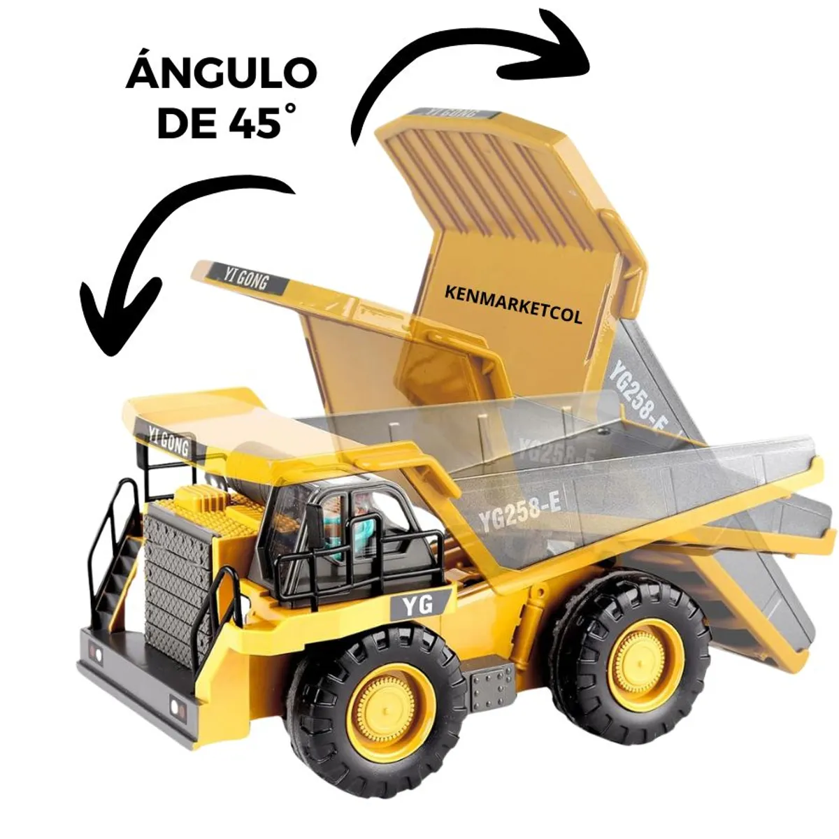 YINGFA - Volqueta a control remoto realista metal