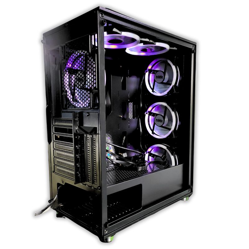 AMD - PC GAMER RYZEN 7 8700G /B650M/32GB RAM/ SSD 2TB / CHASIS 6FANS / 600W BRONCE