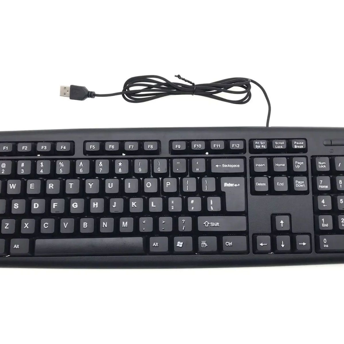 GENERICO - Teclado Alambrico Numerico Negro Nuevo