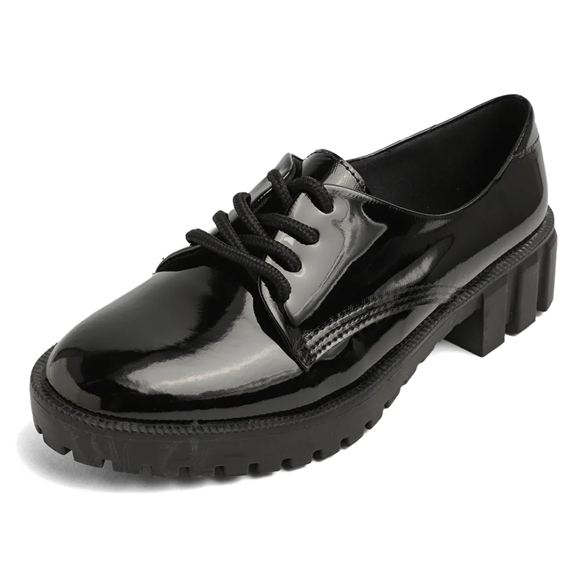 SEVENTEEN - ZAPATO NEGRO CHAROL DE AMARRAR SEVENTEEN CITLALY
