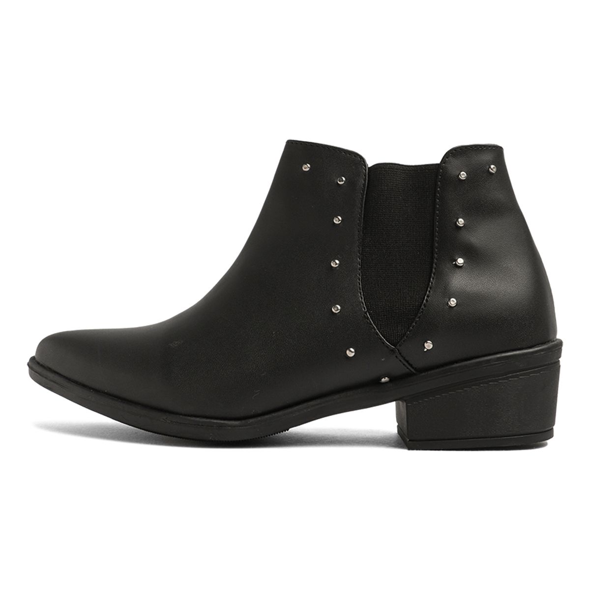 SEVENTEEN - BOTIN NEGRO DE CUERO CON TACHES SEVENTEEN BROKLYNN