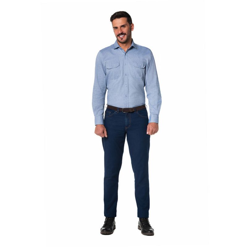 LEC LEE - Camisa Casual Hombre Lec Lee Azul XLNegro