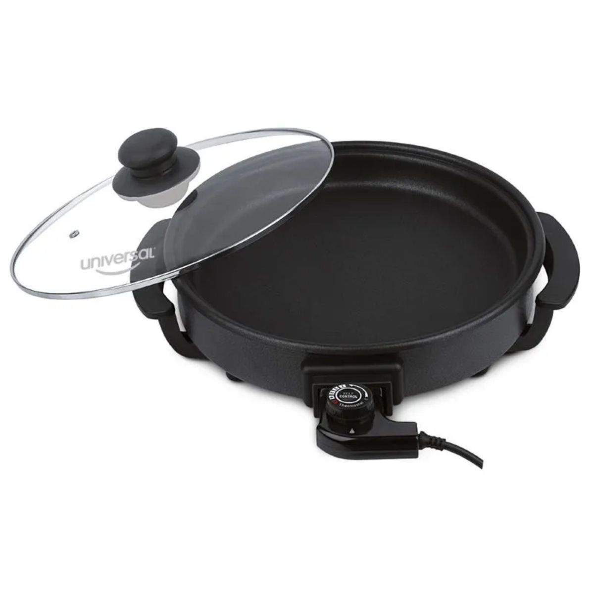 UNIVERSAL ROYAL - Sarten Asador Electrico Con Tapa Vidrio Universal L88610