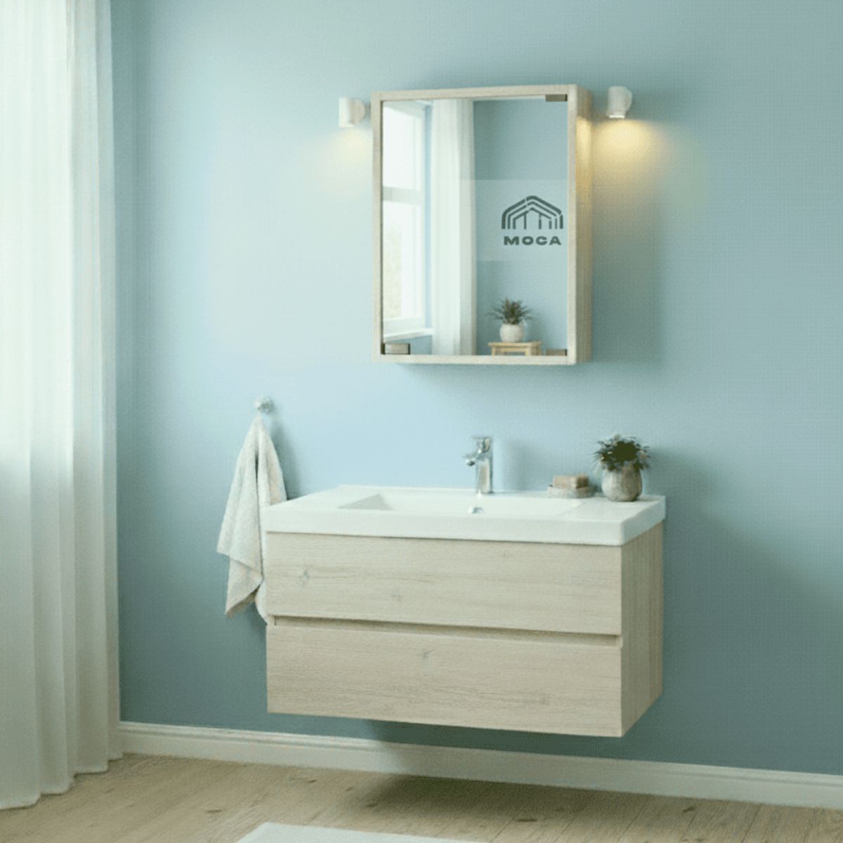 GENERICO - Gabinete De Baño 50x40 Espejo Botiquin Organizador ARENA