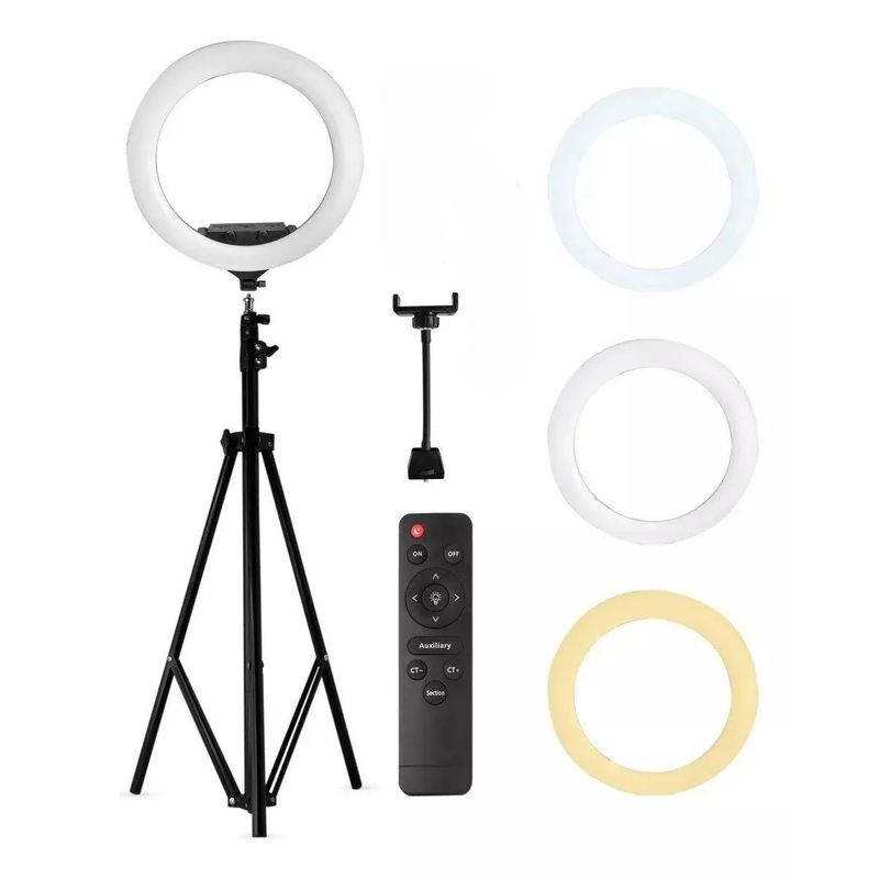 GENERICO - Aro De Luz Profesional Con Tripode 33cm M320