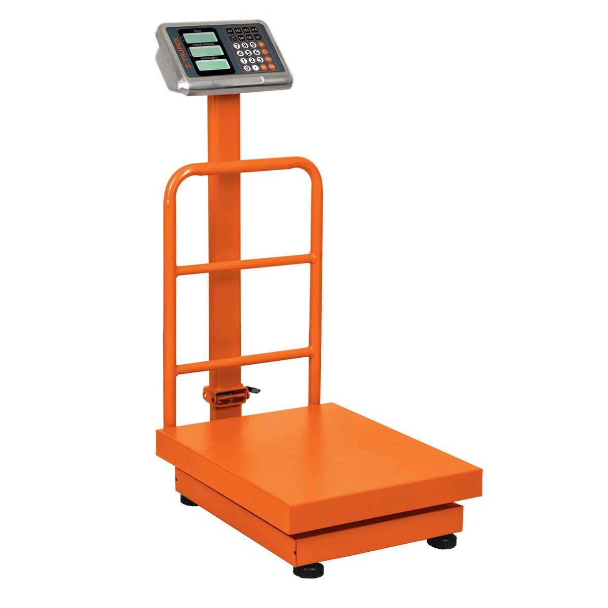 TRUPER - Báscula De Plataforma Plegable 200 Kg Recargable Con Display Truper