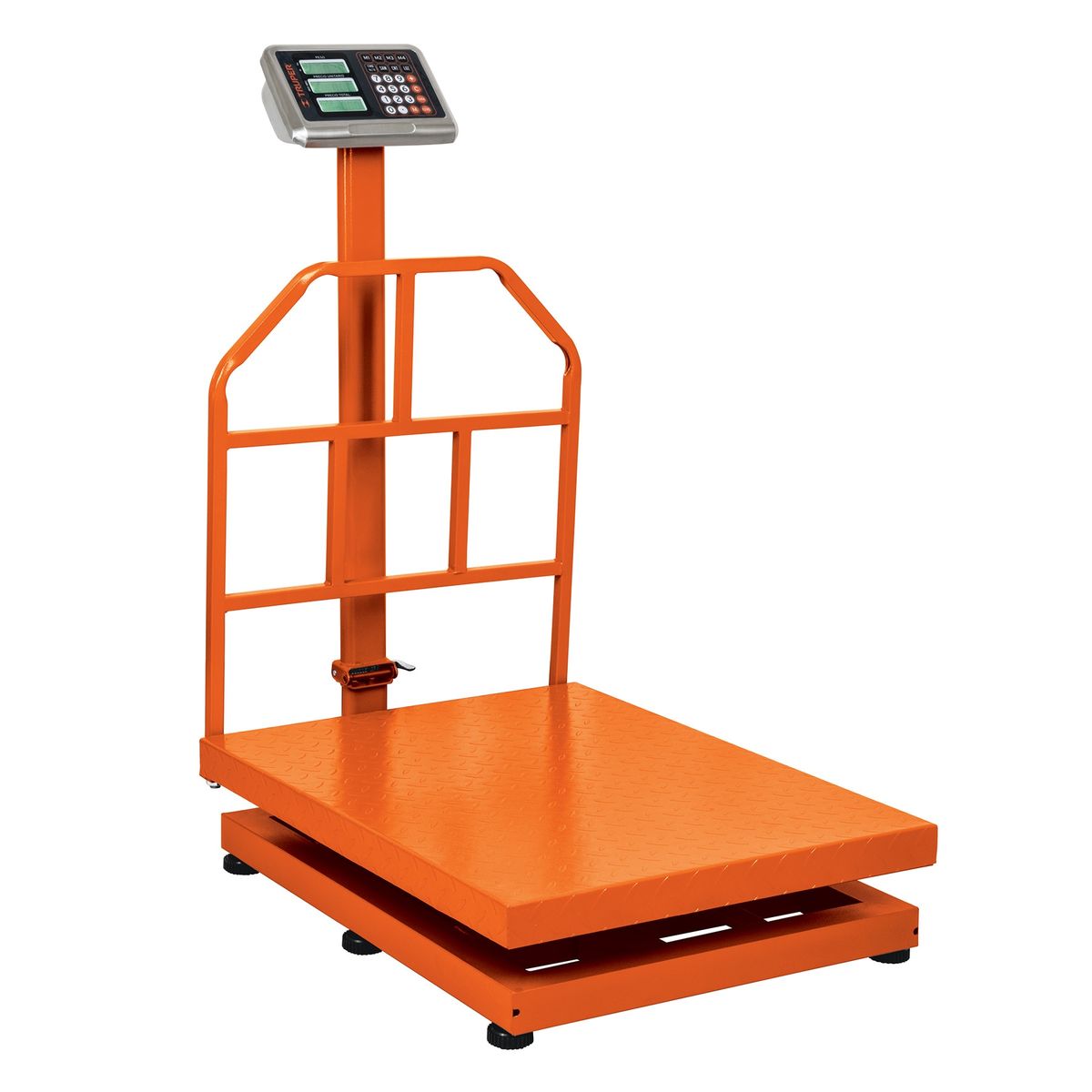 TRUPER - Báscula De Plataforma Plegable 500 Kg Recargable Con Display Truper