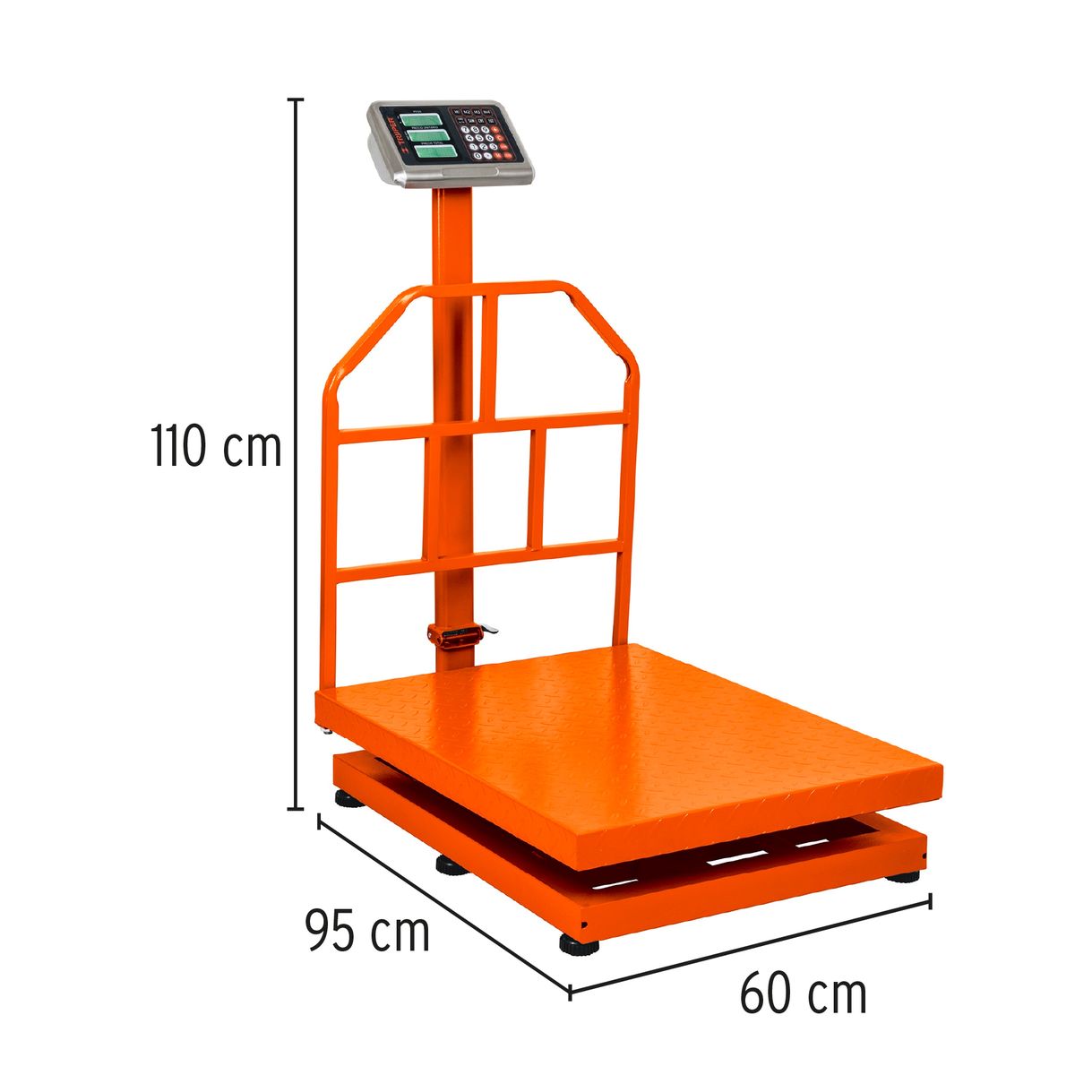 TRUPER - Báscula De Plataforma Plegable 500 Kg Recargable Con Display Truper