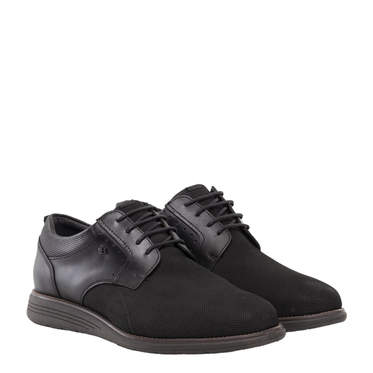 BOSI - Zapatos Casuales Para Hombre Spitz Negro Bosi