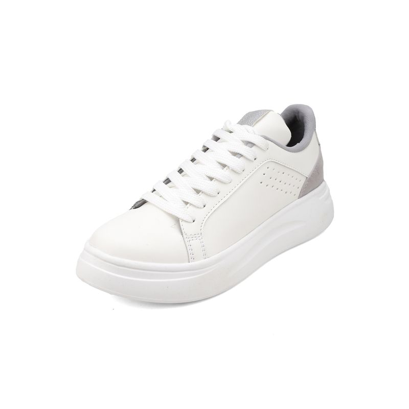SEVENTEEN - TENIS BLANCOS CON PLATA PERFORADO IBBIE