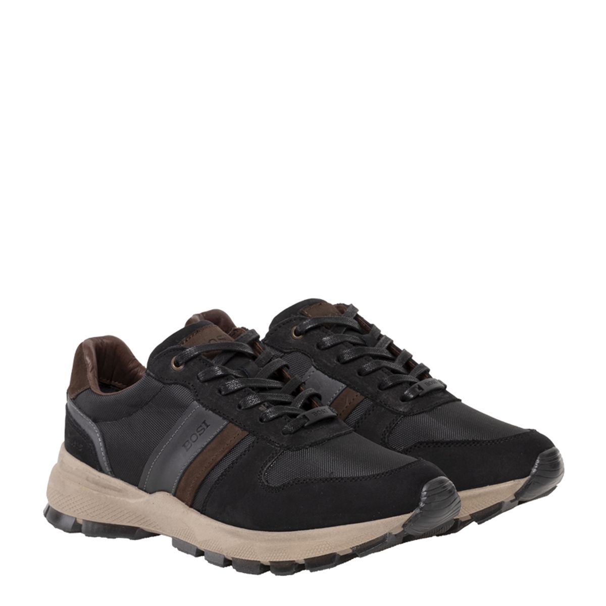 BOSI - Zapatos Casuales Para Hombre Verceli Negro Bosi