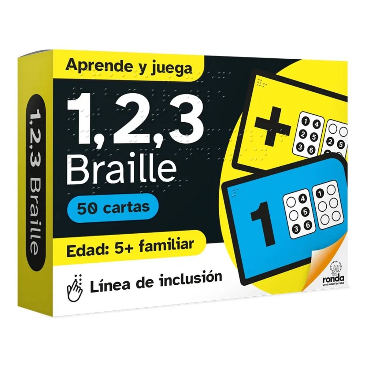 RONDA - Juego De Cartas Didáctico Braille 123 Para Niños