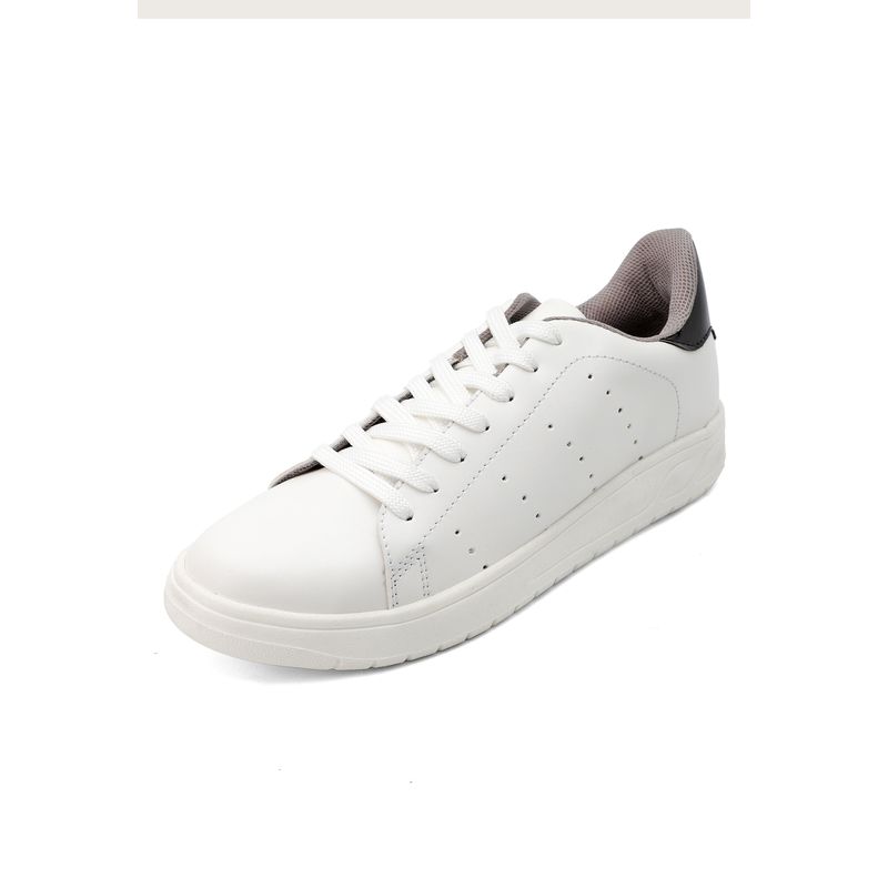 SEVENTEEN - TENIS BLANCOS CON CHULO EN CHAROL NEGRO SEVENTEEN ONE SMITH BLACK