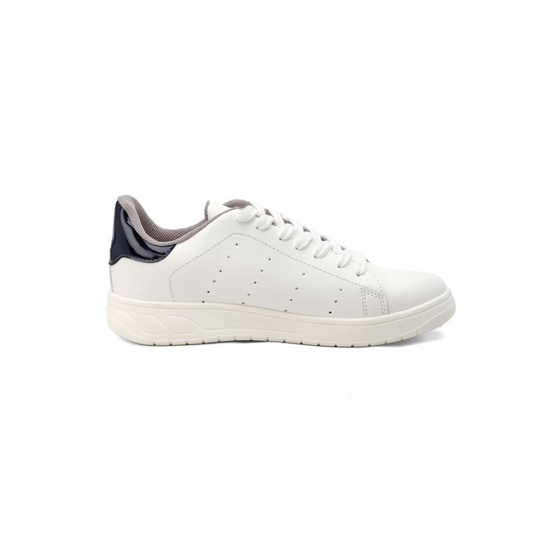 SEVENTEEN - TENIS BLANCOS CON CHULO EN CHAROL AZUL SEVENTEEN ONE SMITH BLUE