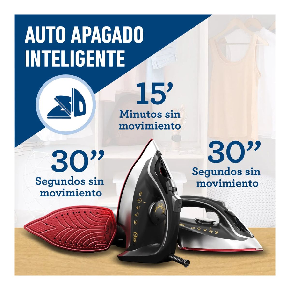 OSTER - Plancha de vapor Oster® con tecnología aerocerámica