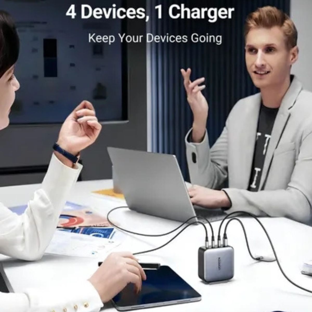 UGREEN - Cargador Ugreen Nexode 100w Tipo C Carga Rápida Portátil