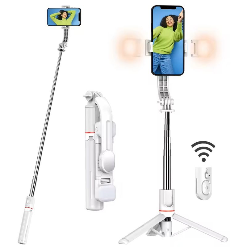 GENERICO - Trípode Keelead Portátil Con Bluetooth Soporte De 45,66 Pulgadas
