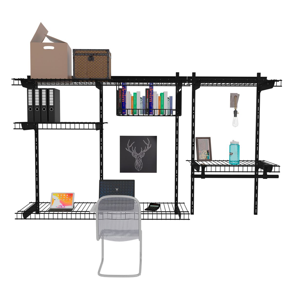 REJIPLAS - Mueble Mix Inka Ganaespacio plastificado Negro