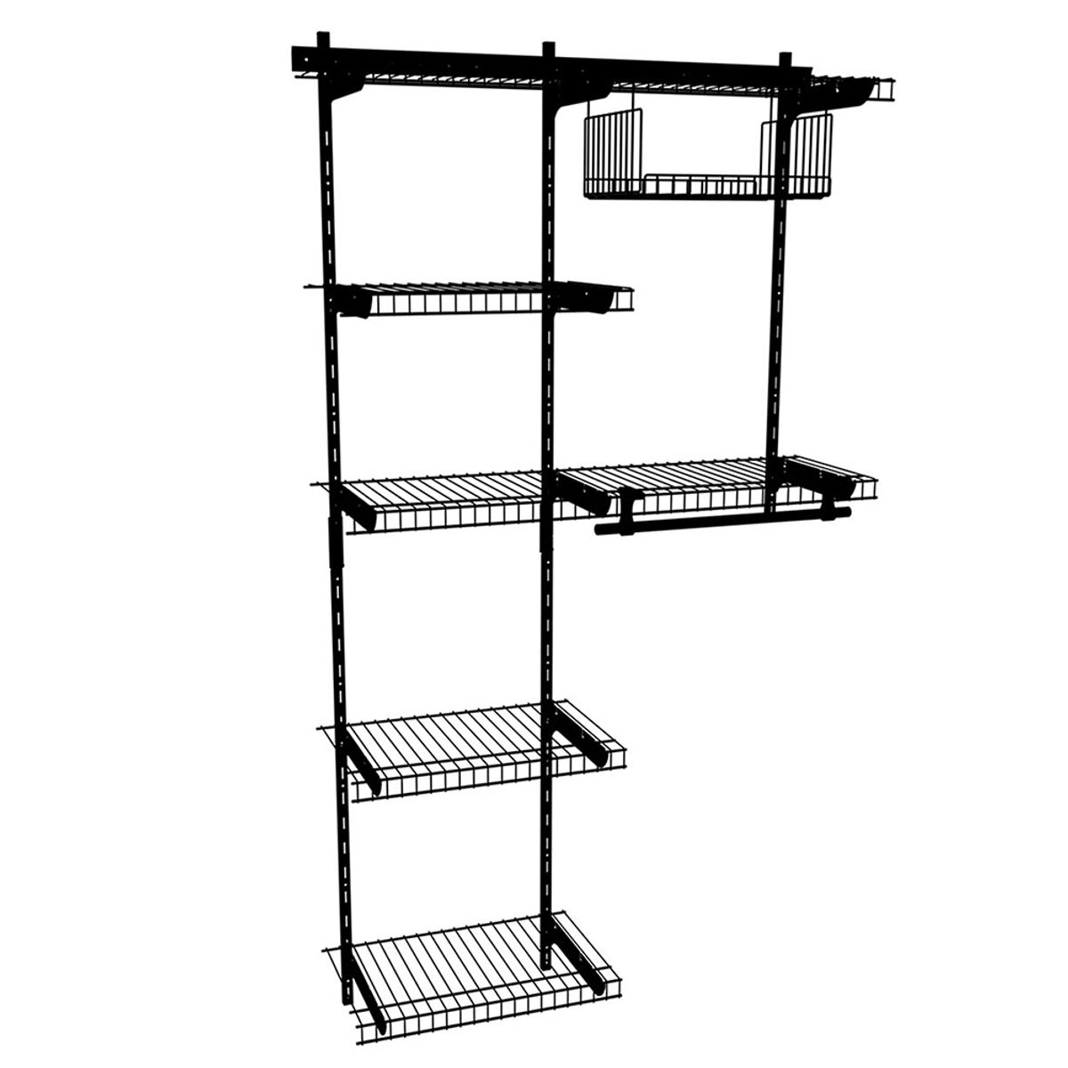 REJIPLAS - Mueble Mix Inka Ganaespacio plastificado Negro