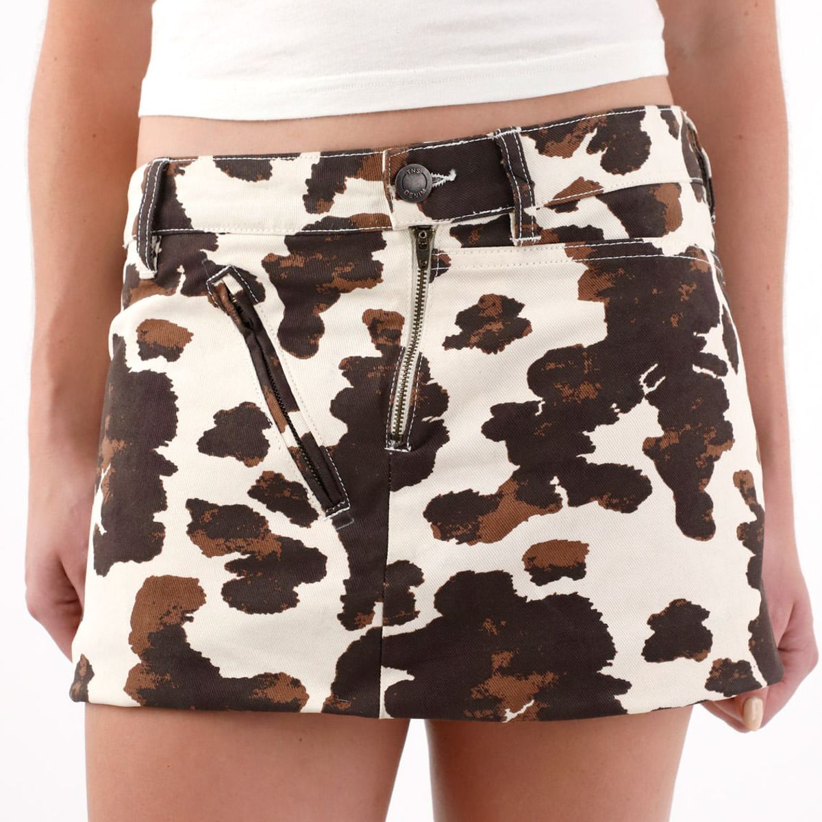 TENNIS - Falda corta con estampado animal print para mujer