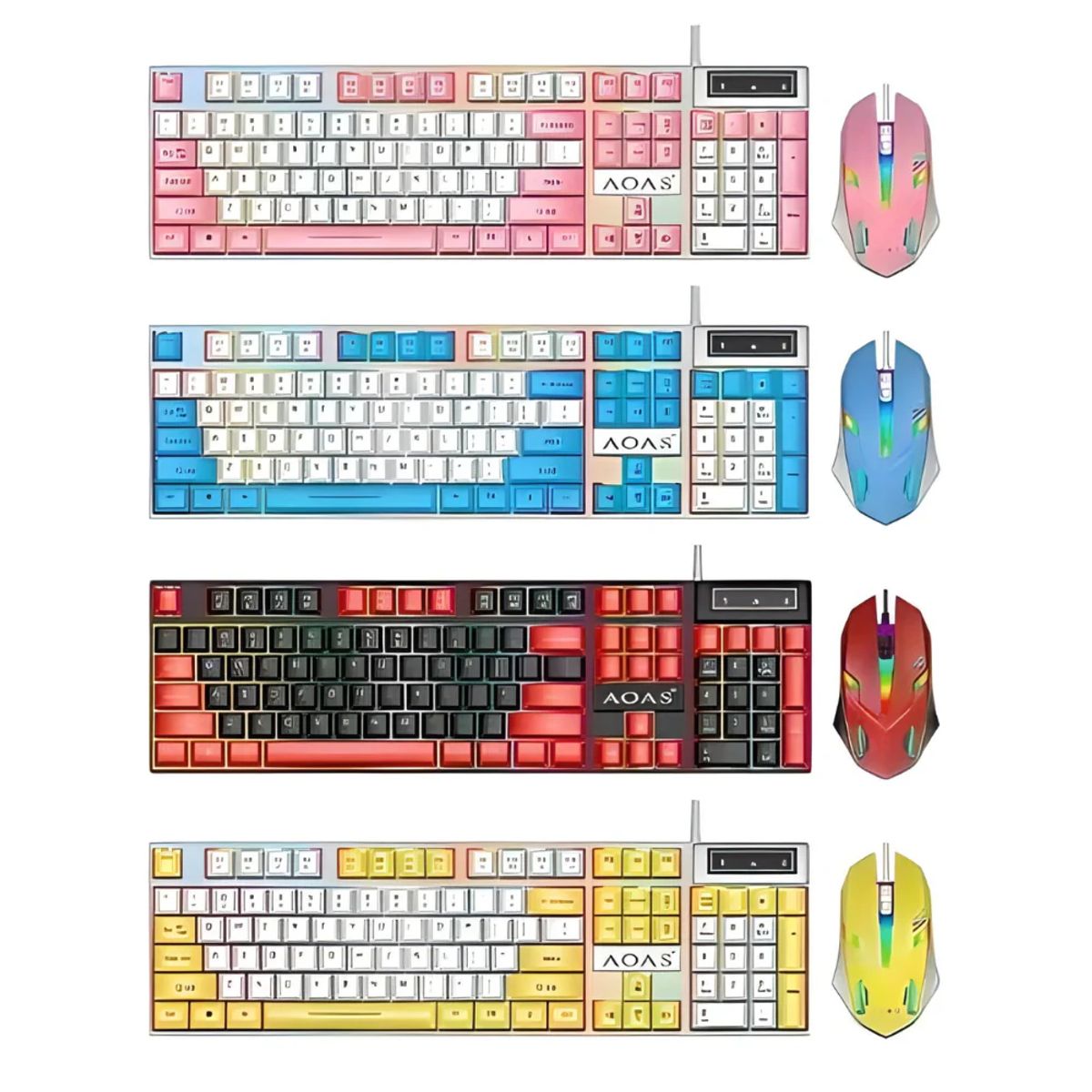 GENERICO - Teclado Y Mouse Rgb Retroiluminado Combo M450 Full Color