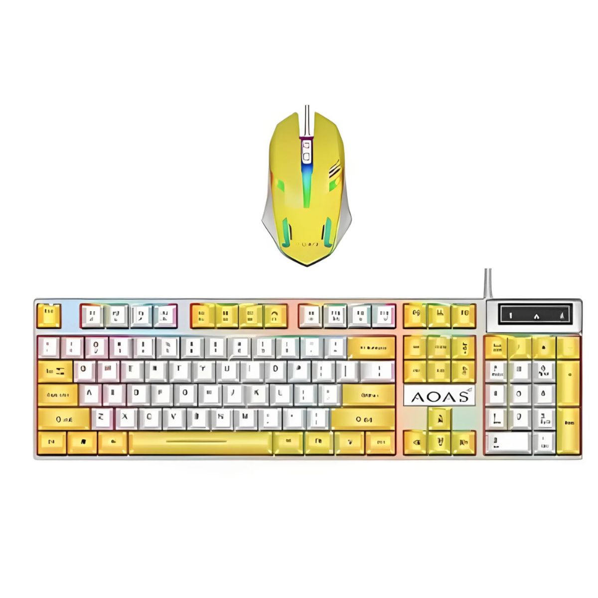 GENERICO - Teclado Y Mouse Rgb Retroiluminado Combo M450 Full Color