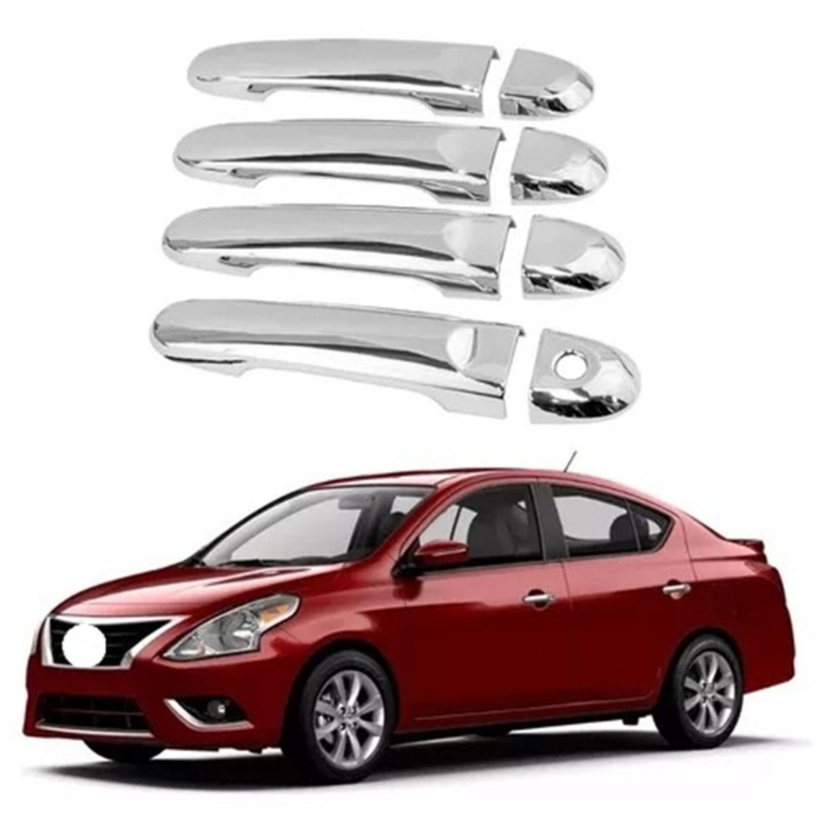 GENERICO - accesorios nissan march versa cubierta manijas externas 8pc