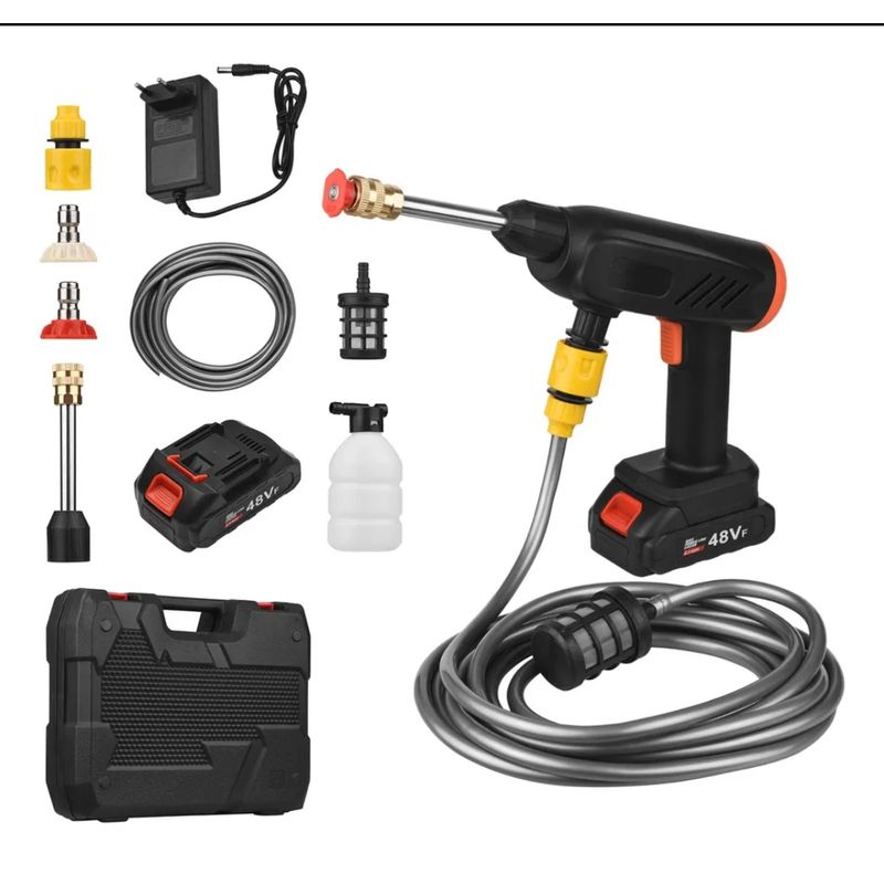 GENERICO - Hidrolavadora Doble Batería 56v  Electrica Boquilla 6en1
