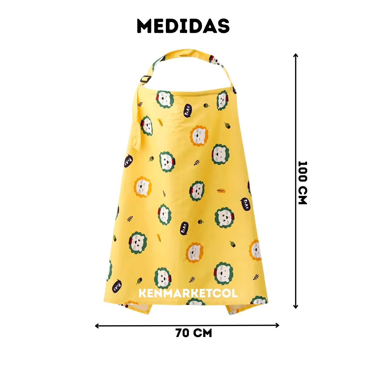 GENERICO - Manta para bebé lactancia Estrellas amarillas