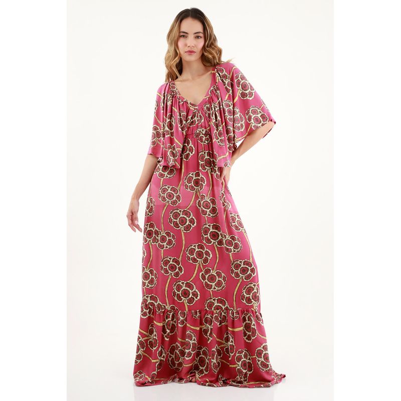 TOPMARK - Vestido largo estampado para mujer