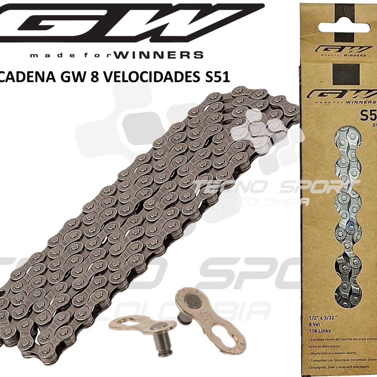 SHIMANO - Pacha Shimano Cadenilla Gw Bicicleta 7v 14-34 Tz500