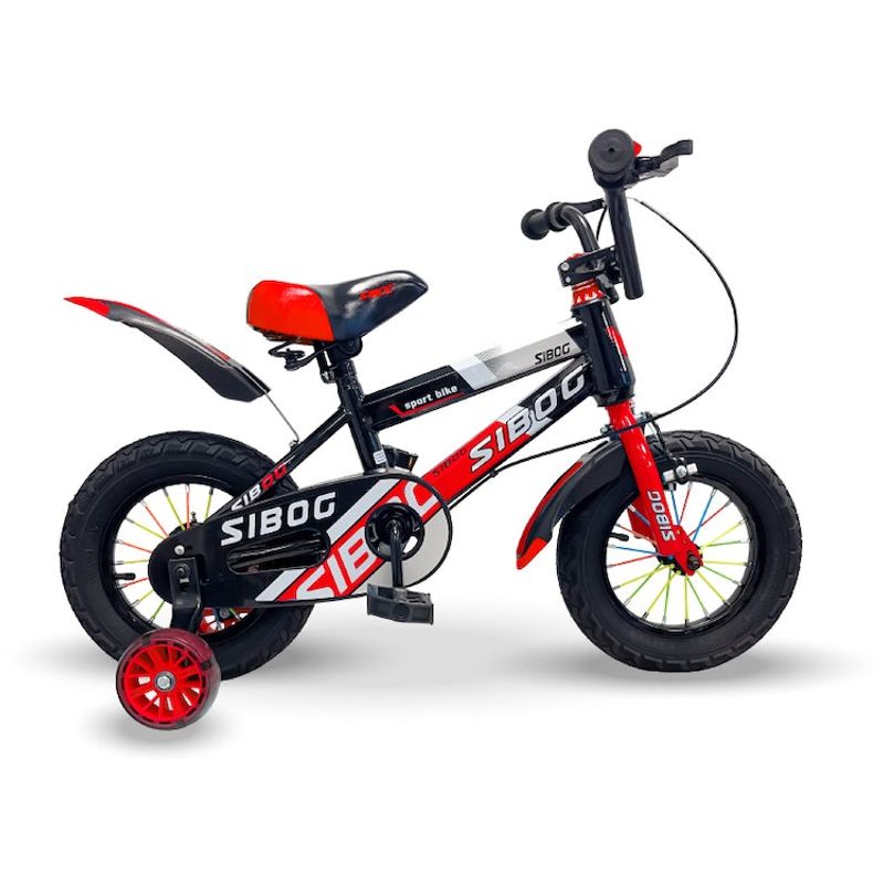 GENERICO - Bicicleta Infantil Rin 12 ROJA con Rueda de Aprendizaje