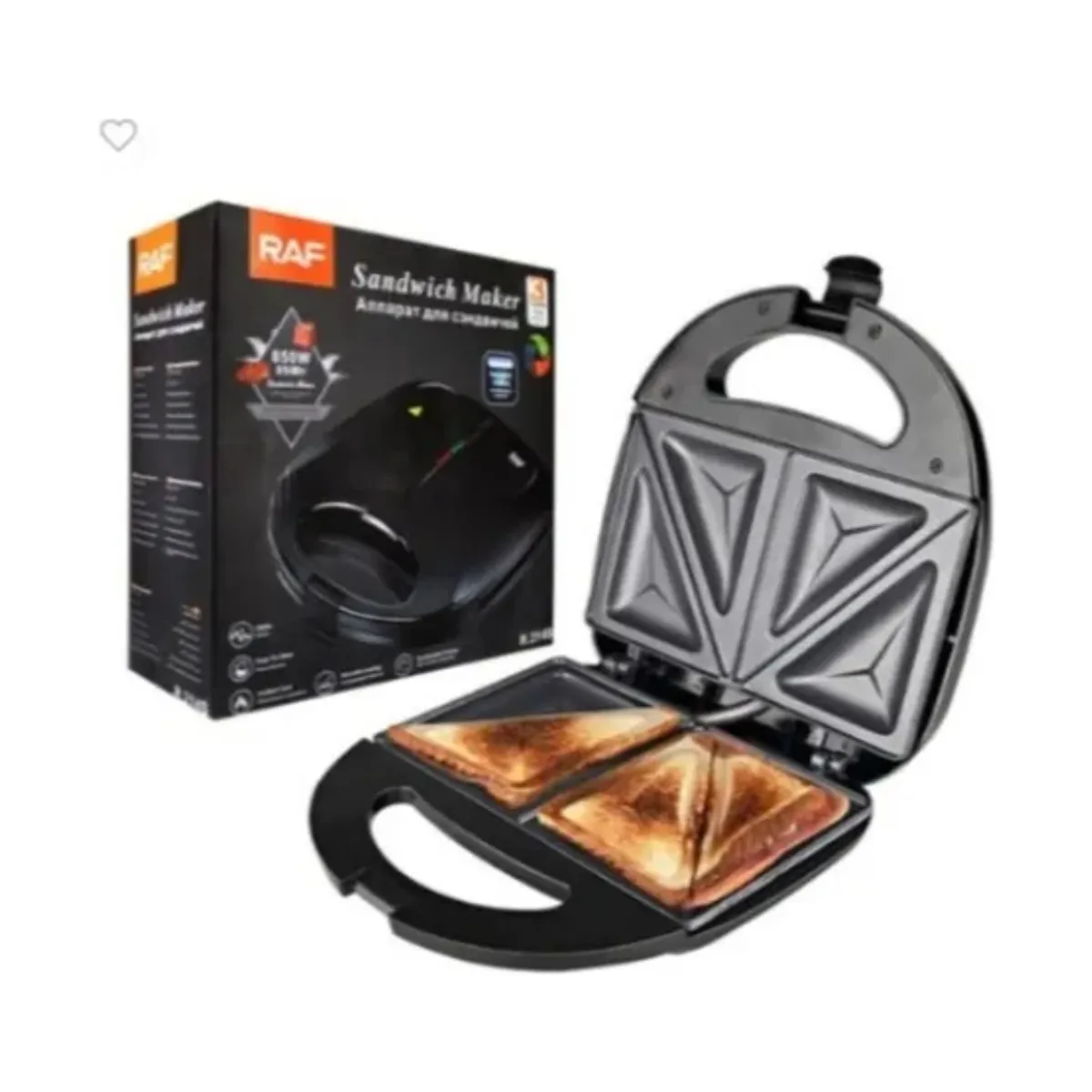 GENERICO - Sandwichera Eléctrica Raf Con 2 Compartimientos