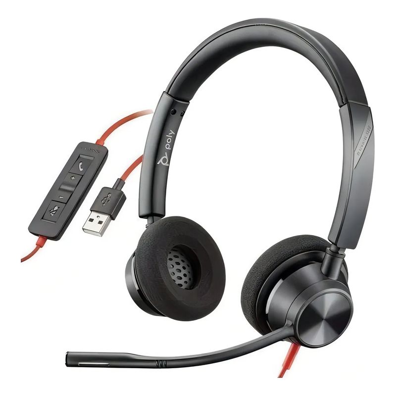 POLY - Diadema Poly Blackwire 3320 Usb-c/usb-a Certificada Teams