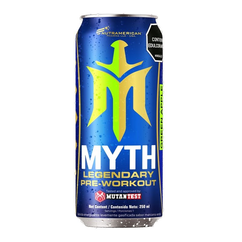 MEGAPLEX - Myth Legendary Pre-Workout LataX 12 und-Pre entreno+Bebida energizante