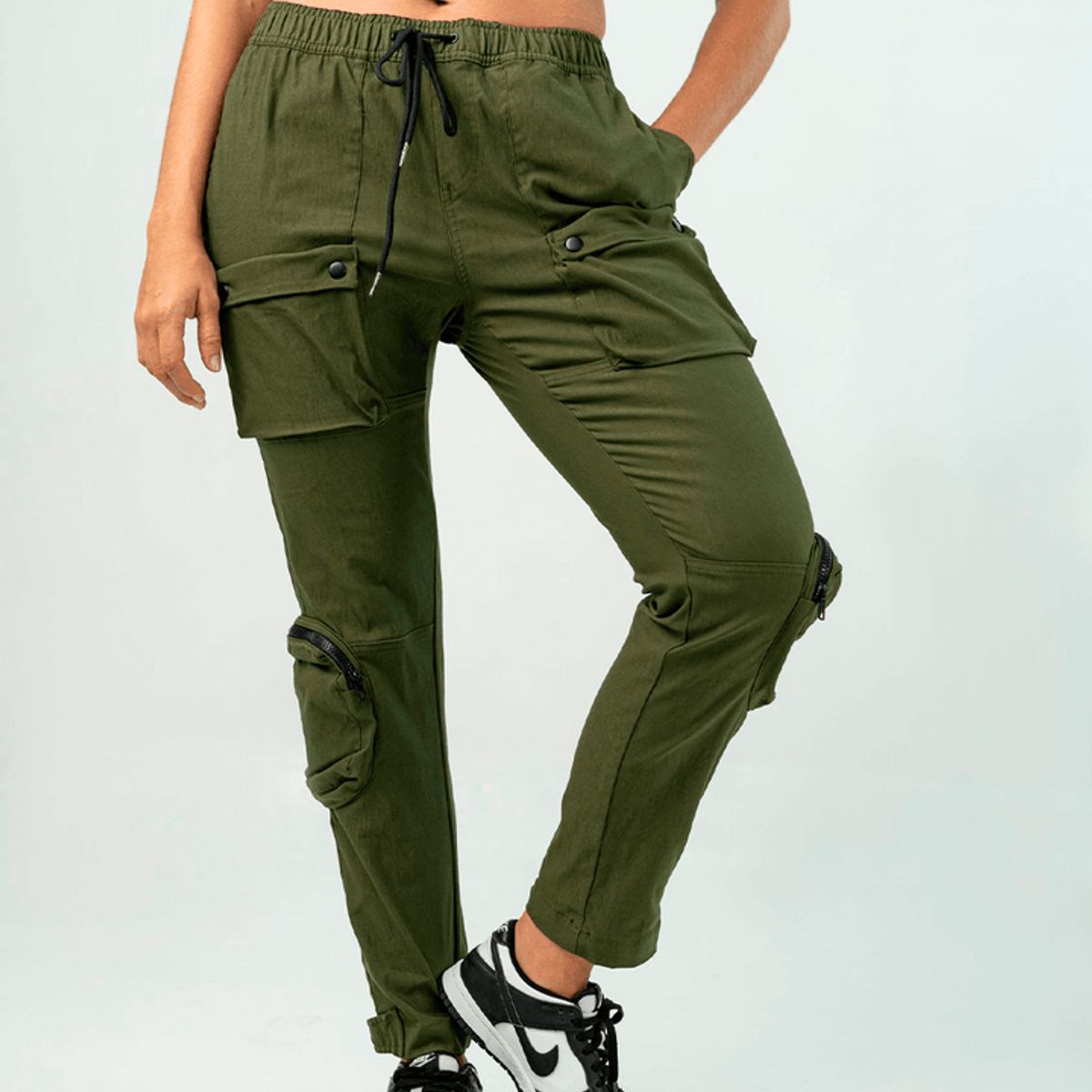NO RULES - PANTALON CARGO UTILITY VERDE MILITAR