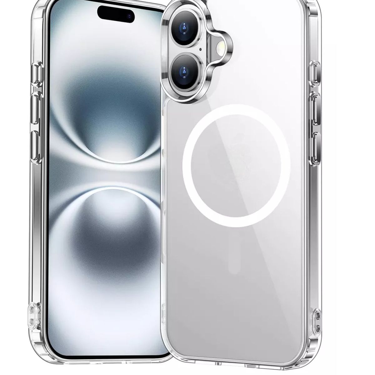 GENERICO - Forro Funda Protector Acrilico magnetico Para iphone 16