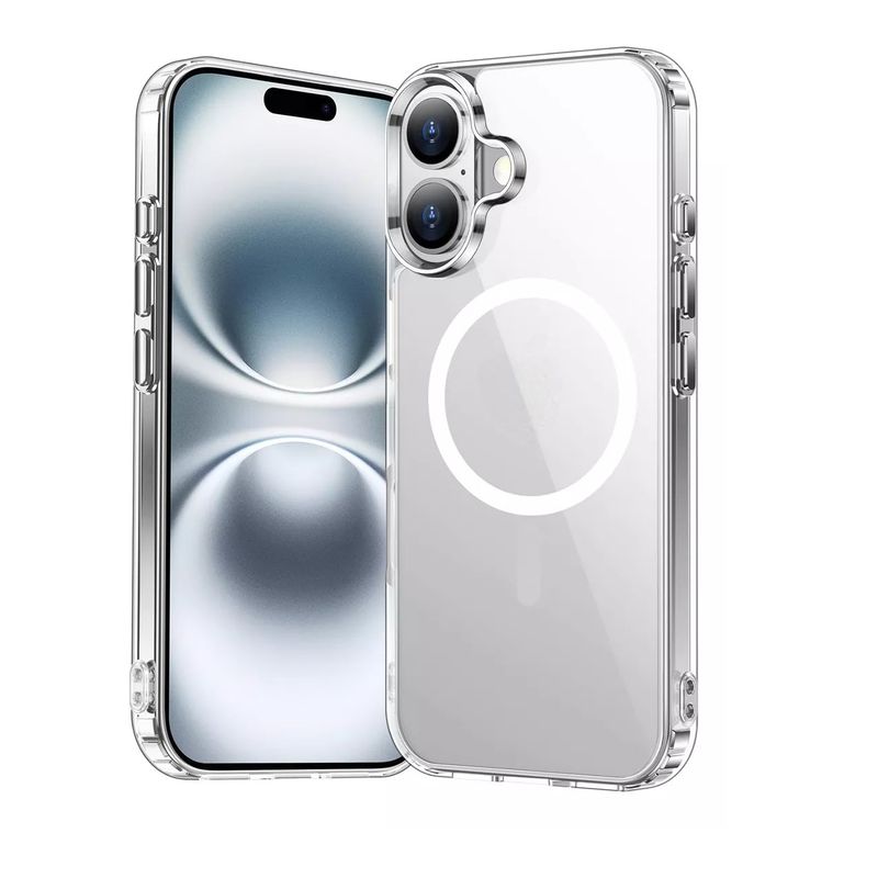 GENERICO - Forro Funda Protector Acrilico magnetico Para iphone 16 plus