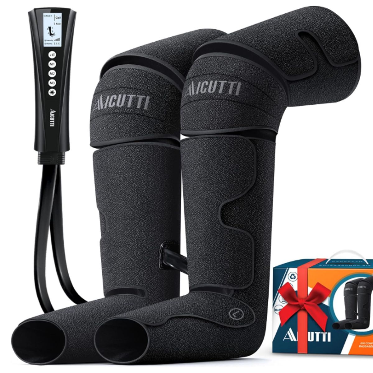 GENERICO - Masajeador de piernas y pies de compresión de aire con calor